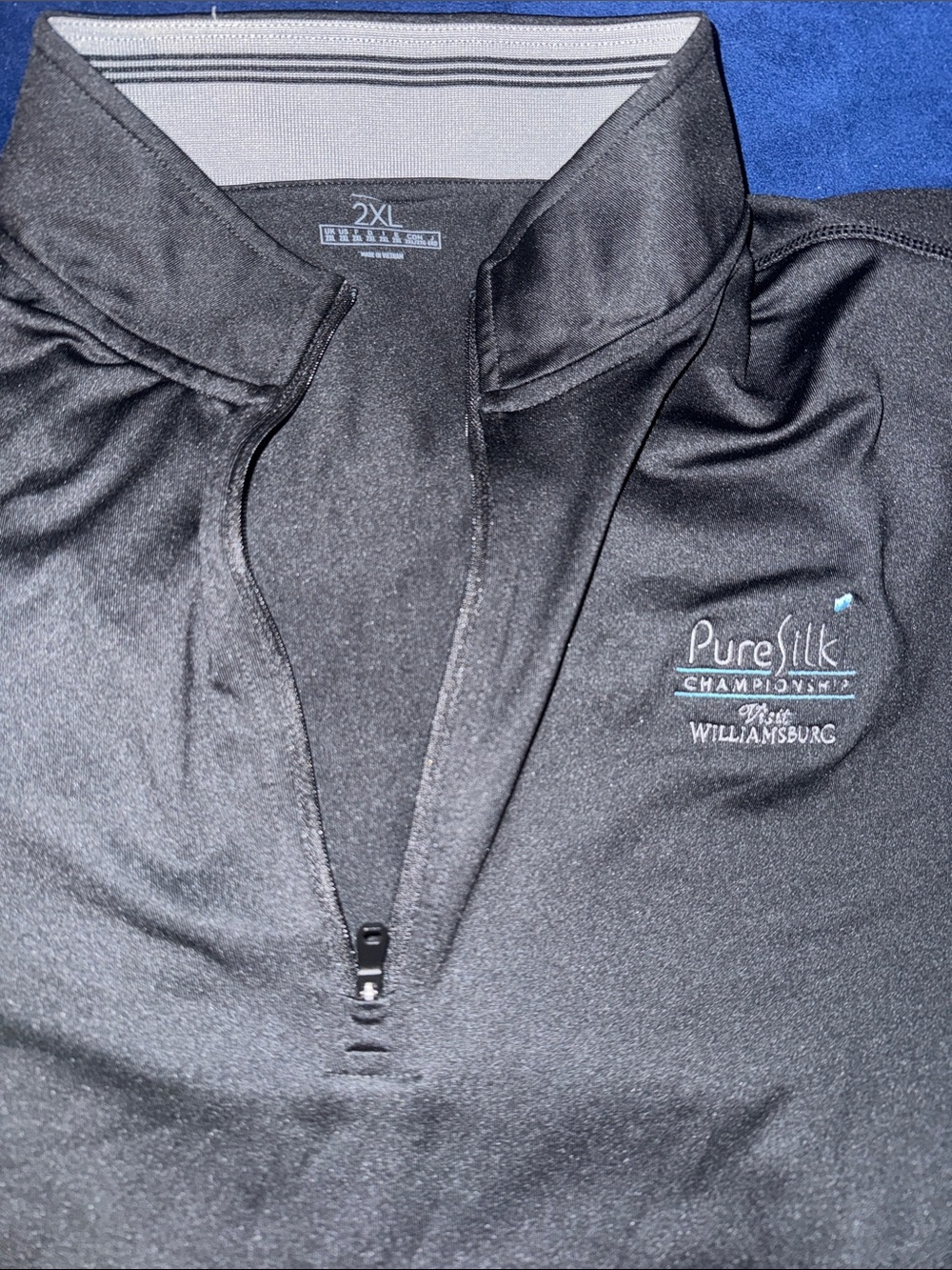 Adidas Men's Black 1/4 Zip Jacket 2XL